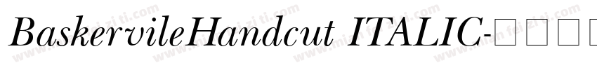 BaskervileHandcut ITALIC字体转换